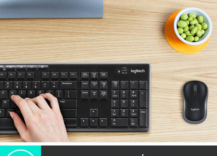 Teclado y Mouse Logitech Inalámbrico MK270 | Compacto | Español