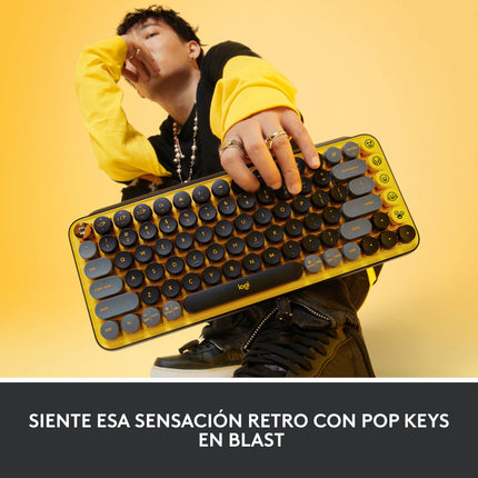Teclado Logitech Pop Keys | 65% Mecánico | Inalámbrico | Bluetooth | Español
