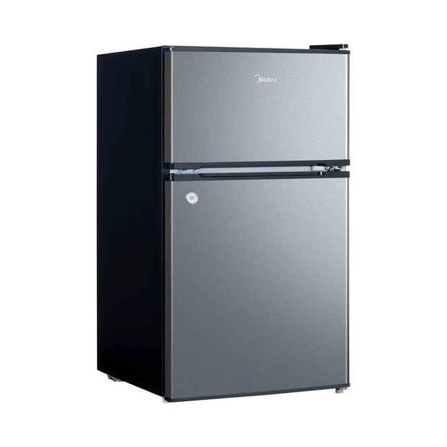 Refrigerador Mini Bar Midea MDRT87CCDLS-CA | 3.4 pc | Top Freezer | Puerta reversible