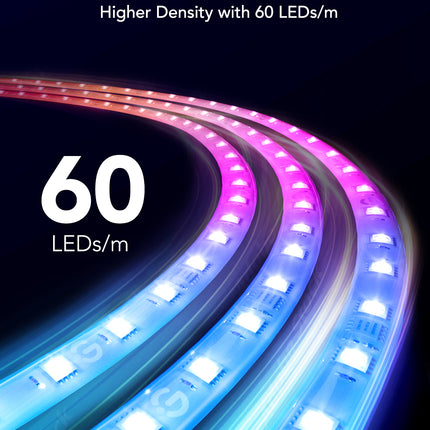 Cable de Luces Govee RGBICW LED Strip Lights 5 Metros | H61E1 | RGBICW | Control por App y Voz