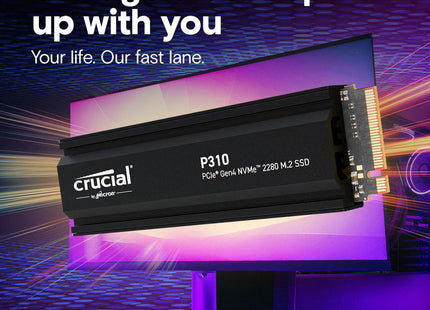 Crucial SSD P310 1TB NVMe Gen4 con Disipador, CT1000P310SSD5