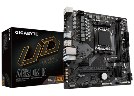 Tarjeta Madre Gigabyte A620M H | AM5 | Micro ATX | DDR5 | PCIe 4.0 | HDMI | USB 3.2