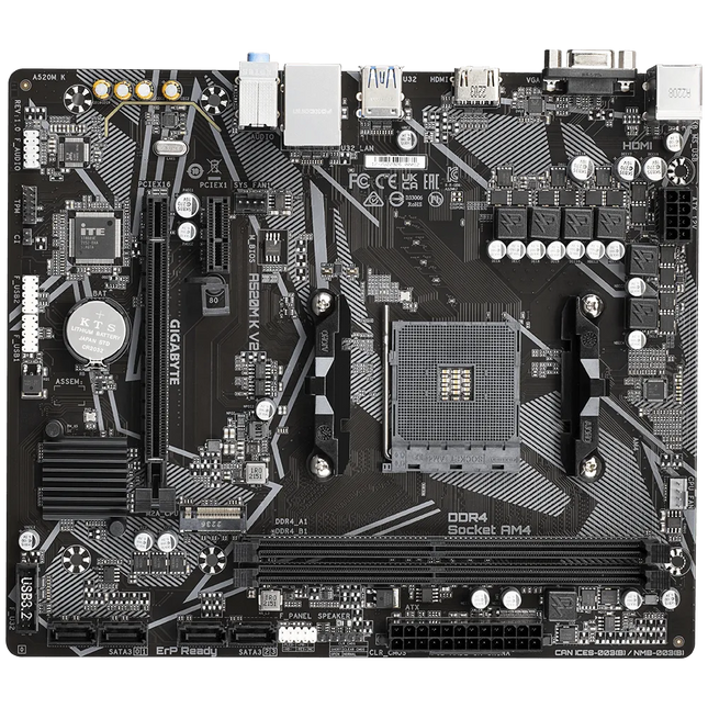 Tarjeta Madre Gigabyte A520M K V2 | AM4 | Micro ATX | DDR4 | PCIe 3.0 | HDMI | USB 3.2