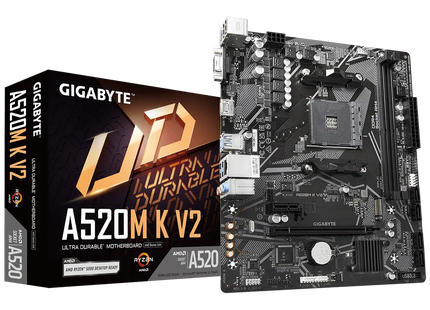 Tarjeta Madre Gigabyte A520M K V2 | AM4 | Micro ATX | DDR4 | PCIe 3.0 | HDMI | USB 3.2