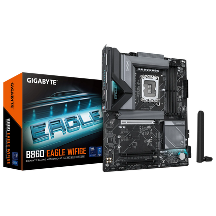 Tarjeta Madre Gigabyte B860 Eagle WiFi 6E | LGA1851 | ATX | DDR5 | PCIe 4.0 | HDMI | USB 3.2