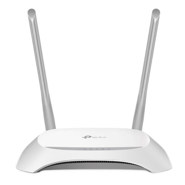 Router TP-Link TL-WR850N WiFi N300 vista frontal con antenas
