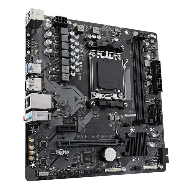 Tarjeta Madre Gigabyte B650M H | AM5 | Micro ATX | DDR5 | PCIe 4.0 | USB 3.2 | HDMI | DisplayPort