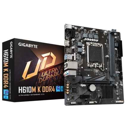 Tarjeta Madre Gigabyte H610M K DDR4 | LGA1700 | Micro ATX | PCIe 4.0 | HDMI | USB 3.2