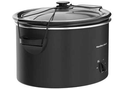 Hamilton Beach Olla de Cocción Lenta 5 Qt Ovalada Negra, 33256