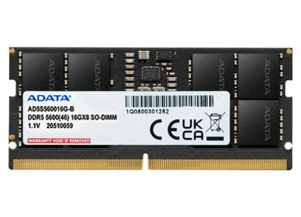 Memoria RAM para Laptop ADATA AD5S560016G-S | 16GB | DDR5 | 5600MHz
