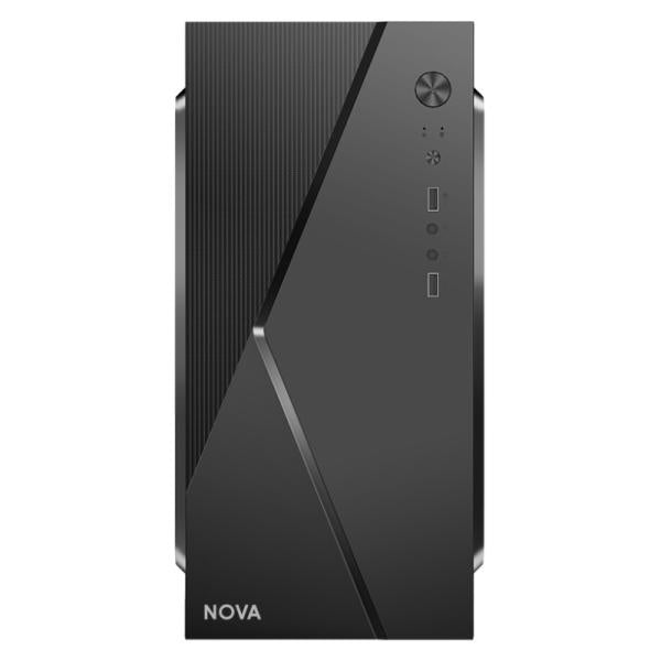 Case Micro ATX NOVA CM04Q1RA003C | Fuente 600W Incluida | USB 2.0 x2 | Audio Frontal | Negro