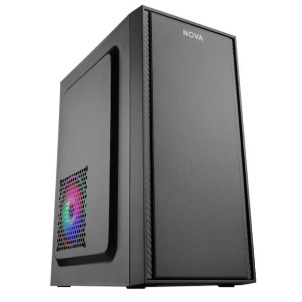 Case Nova CM02Q1RA002C | Micro ATX | 2x USB 2.0 | HD Audio | Fuente de Poder 600W