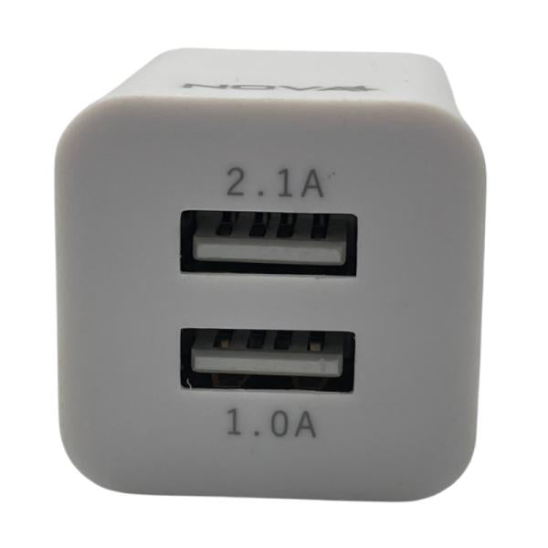 Cargador de Pared Nova PA010RBU001C | 10W | 2 Puertos USB-A | Compacto | Carga Segura
