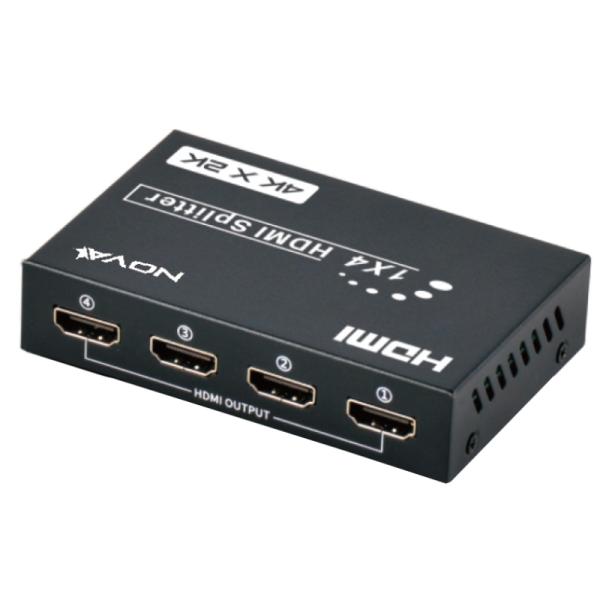 Splitter HDMI Nova FAA38214001C | 4 Puertos | 4K @ 30Hz | Duplicador de Señal | Plug and Play