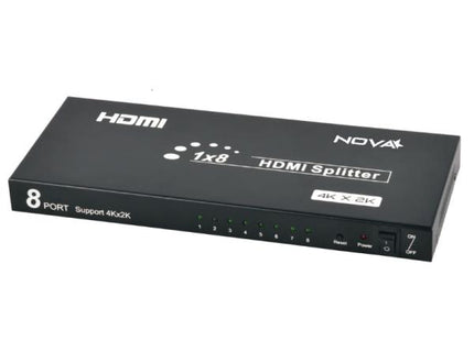 Splitter HDMI Nova FAA38318001C | 8 Puertos | 4K @ 30Hz | Duplicador de Señal | Plug and Play