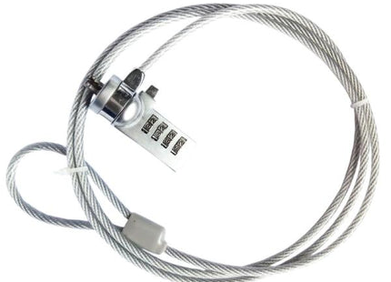 Candado para Laptop Nova FXXLK118001C | Código de Seguridad | Cable de Acero 1.8m | Antirrobo | Compatible con Ranura Kensington