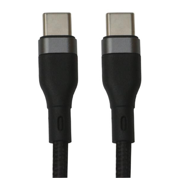 Cable USB-C a USB-C Nova FAD31918001C | 65W | 1.8M | Carga Rápida | Nylon Trenzado | Alta Durabilidad
