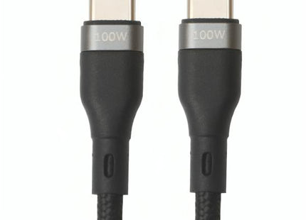 Cable USB-C a USB-C Nova FAD32131001C | 100W | 3M | Carga Ultra Rápida | Nylon Trenzado | Alta Durabilidad