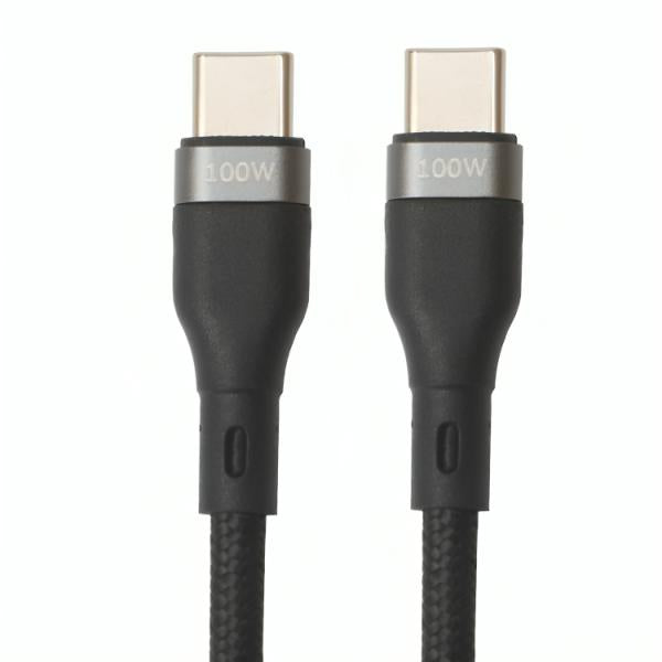 Cable USB-C a USB-C Nova FAD32131001C | 100W | 3M | Carga Ultra Rápida | Nylon Trenzado | Alta Durabilidad