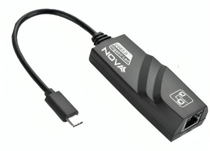 Adaptador Nova FAA302UR001C | USB-C a RJ45 Gigabit | 0.15M | Conexión Ethernet Rápida | Plug and Play