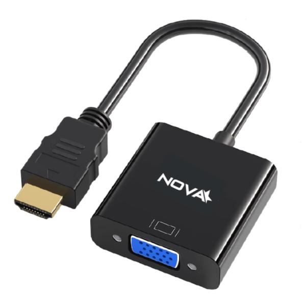 Adaptador Nova FAA321HV001C | HDMI a VGA | 0.15M | Macho a Hembra | Resolución hasta 1080p