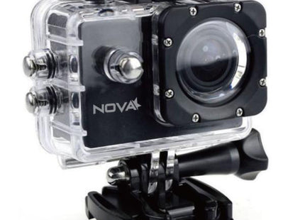 Cámara Deportiva Nova AWM20300001C | Pantalla 2” | Full HD 1080p | Incluye Control Remoto | Soporte para microSD hasta 32GB