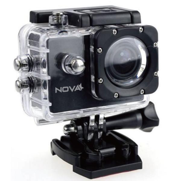 Cámara Deportiva Nova AWM20300001C | Pantalla 2” | Full HD 1080p | Incluye Control Remoto | Soporte para microSD hasta 32GB