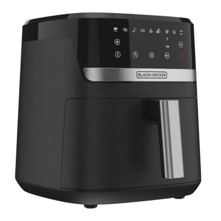 Freidora de Aire Digital Black+Decker PURIFRY AFBD62‑1BDLA | 5.5 L | 1500 W | Panel Táctil | 9 Funciones | Temperatura hasta 200 °C | Negra