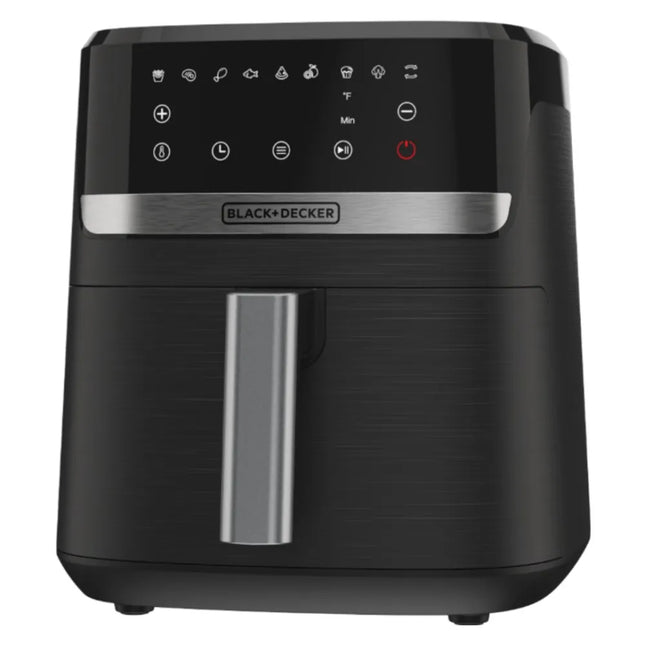 Freidora de Aire Digital Black+Decker PURIFRY AFBD62‑1BDLA | 5.5 L | 1500 W | Panel Táctil | 9 Funciones | Temperatura hasta 200 °C | Negra