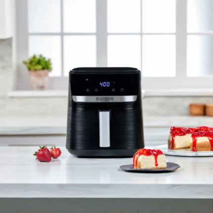 Freidora de Aire Digital Black+Decker PURIFRY AFBD62‑1BDLA | 5.5 L | 1500 W | Panel Táctil | 9 Funciones | Temperatura hasta 200 °C | Negra