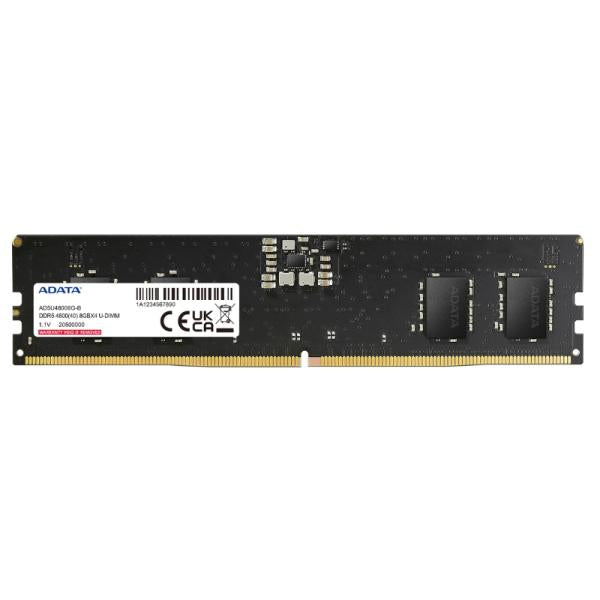 Memoria RAM ADATA Premier DDR5 | 8GB | 4800MHz | UDIMM | CL40 | 1.1V | On-die ECC