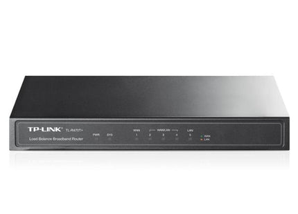 ROUTER DE BANDA ANCHA TP LINK TL-R470T+(UN) CABLEADO 10/100MBPS BALANCE DE CARGA CON 4 PUERTOS WAN