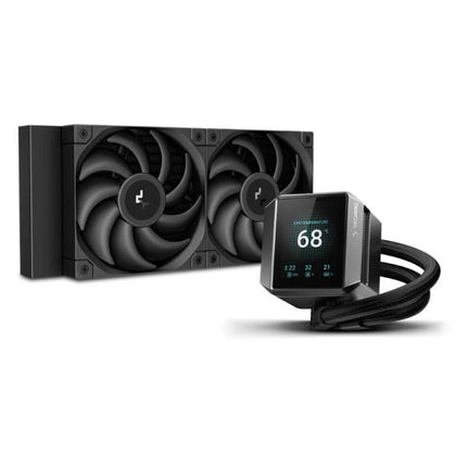 ENFRIAMIENTO LIQUIDO RGB DEEPCOOL MYSTIQUE 240 ARGB 2 EN 1 282MM AM5/AM4 Y LGA1700/1200 EN ADELANTE R-LX550-BKADSNC-G-1