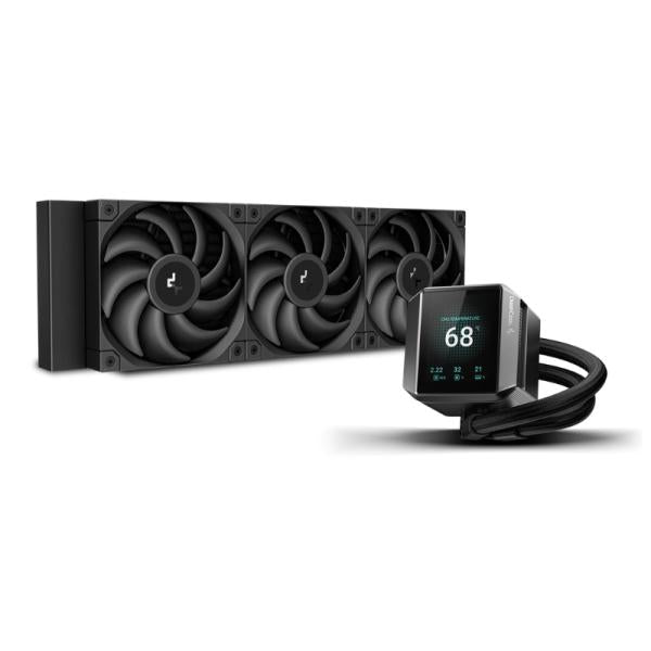 ENFRIAMIENTO LIQUIDO RGB DEEPCOOL MYSTIQUE 360 ARGB  3 EN 1 402MM AM5/AM4 Y LGA1851/1700 EN ADELANTE R-LX750-BKADSNC-G-1