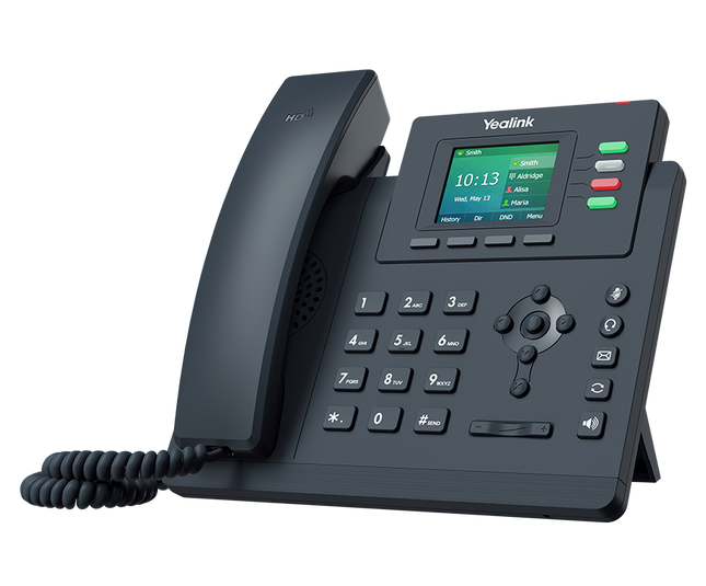 Yealink SIP-T33G Teléfono IP de 4 Líneas con Pantalla a Color, Gigabit Ethernet y PoE