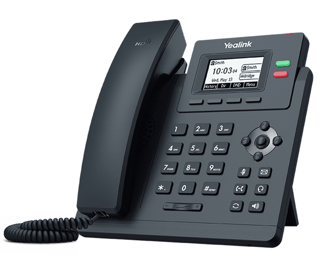 Yealink SIP-T31G Teléfono IP Gigabit de 2 Líneas con Voz HD, PoE y Pantalla LCD de 2.3"