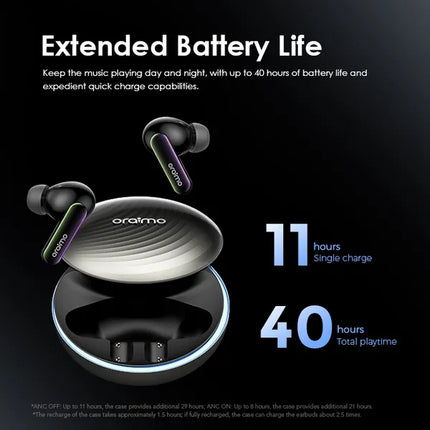 Audífono Oraimo SpaceBuds Hybrid | Inalámbrico Bluetooth | IPX4 | OTW-630