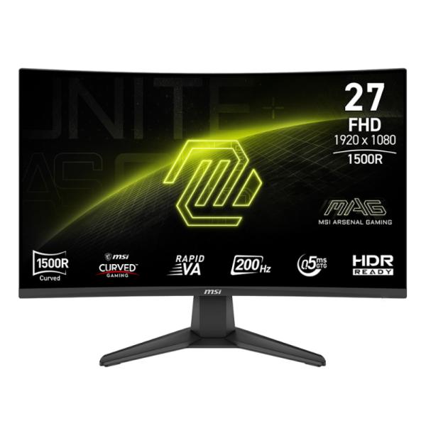 Monitor Gaming MSI MAG 276CF E20 | 27” | FHD 1920×1080 | 200 Hz | 0.5 ms GtG | Rapid VA Curvo 1500R | HDMI y DP