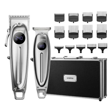 Kit Cortadora y Afeitadora Oraimo Smart BarberKit | 14 Peines de Guía | OCS-550