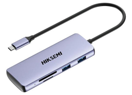 HUB HIKSEMI HS-HUB-DS8 8 EN 1 USB-C 1 PUERTO HDMI 1 PUERTO PD CARGA RAPIDA 1 PUERTO SD 1 PUERTO TF 3 PUERTOS USB 3.0 Y 1 PUERTO USB 2.0 5 GBPS