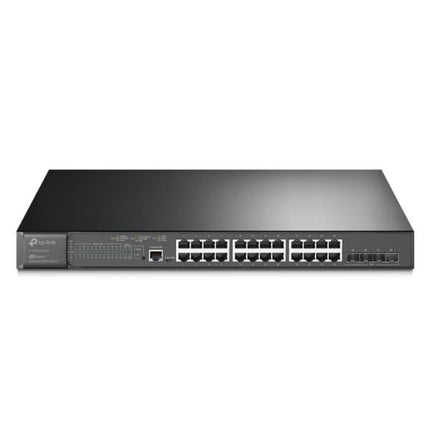 SWITCH TP LINK SG3428XMP(UN) 24 PUERTOS RJ45 4 PUERTOS 10G SFP+ 1 PUERTO RJ45 Y 1 PUERTO MICRO USB 10/100/1000 MBPS ADMINSITRABLE
