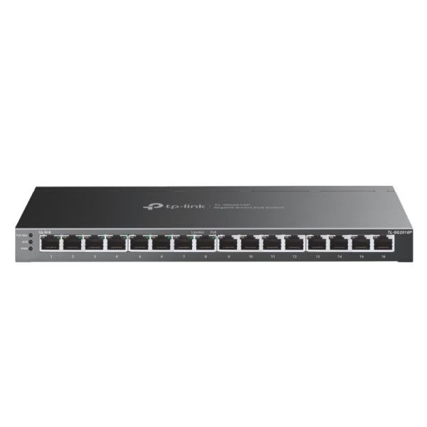 SWITCH TP LINK SG2016P(UN) 16 PUERTOS RJ45 CON 8 PUERTOS POE+ 10/100/1000 MBPS ADMINSITRABLE
