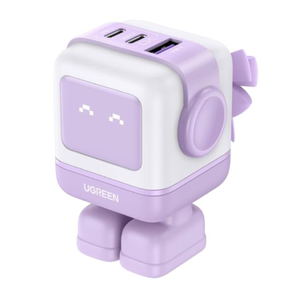 Cargador UGREEN CD361 65W | 2 USB-C + 1 USB-A | Carga Rápida GaN