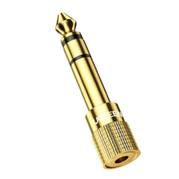 Adaptador de Audio UGREEN 20503 | 6.5mm a 3.5mm | Conectores Chapados en Oro