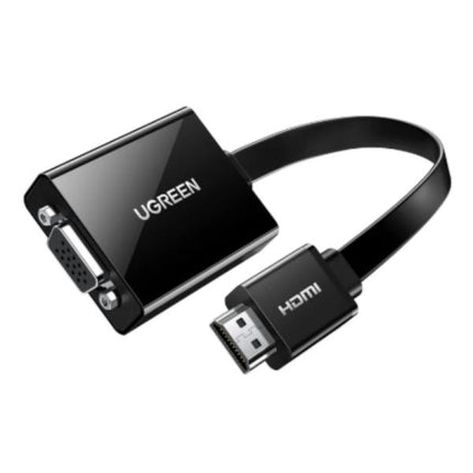 Adaptador HDMI a VGA UGREEN MM103 | 25cm | Micro USB | Audio 3.5mm | Resolución 1080p