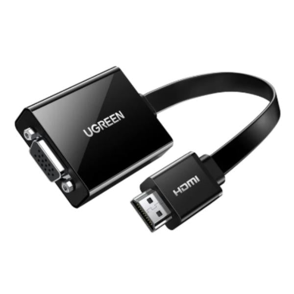 Adaptador HDMI a VGA UGREEN MM103 | 25cm | Micro USB | Audio 3.5mm | Resolución 1080p