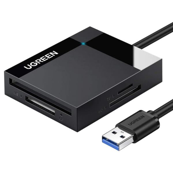 LECTOR DE TARJETAS 4 EN 1 UGREEN CR125 SD/TF USB-A 5GBPS 50CM 30333