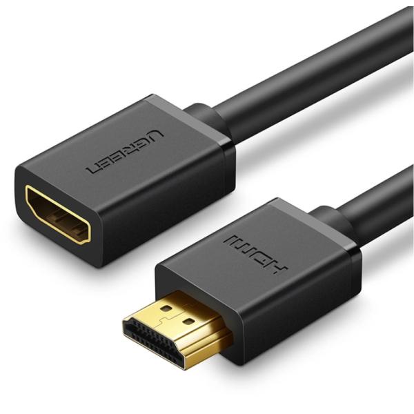 Cable HDMI UGREEN HD107 | 1 m | HDMI 2.0 (1.4‑compatible) | 4K@60 Hz | 10.2/18 Gbps | Extensión HDMI M–H
