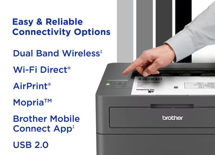 Impresora Láser Monocromática Brother HL-L2405W Wi-Fi Doble Banda y USB 2.0