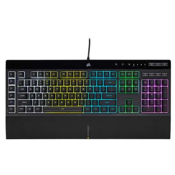 Teclado Gaming RGB Corsair K55 RGB Pro | Membrana | Alámbrico | Español | CH-9226765-SP